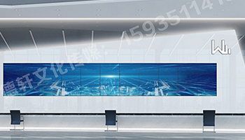 萬國質保二手車交易港 服務臺背景墻logo 三面發(fā)光字